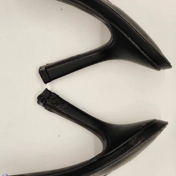 MARC FISHER Women's Danria Sequin Open Toe Strap Sequin Heels Size 8 - Picture 9 of 10